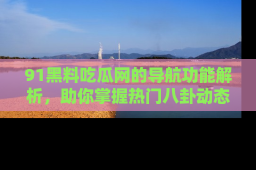 91黑料吃瓜网的导航功能解析，助你掌握热门八卦动态