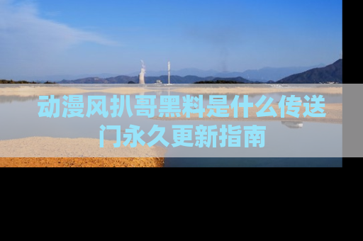 动漫风扒哥黑料是什么传送门永久更新指南