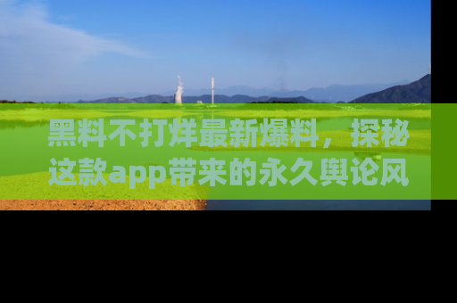 黑料不打烊最新爆料，探秘这款app带来的永久舆论风暴