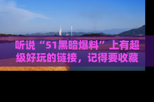 听说“51黑暗爆料”上有超级好玩的链接，记得要收藏哦！