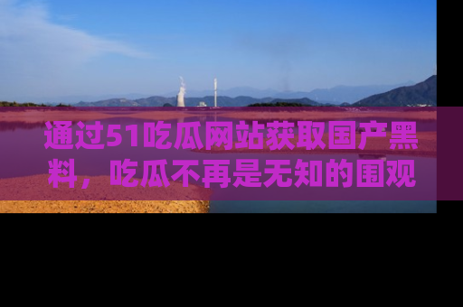 通过51吃瓜网站获取国产黑料,吃瓜不再是无知的围观者