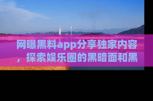 网曝黑料app分享独家内容，探索娱乐圈的黑暗面和黑料