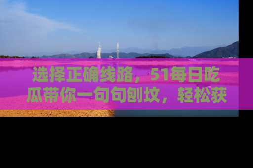 选择正确线路，51每日吃瓜带你一句句刨坟，轻松获取娱乐新资讯