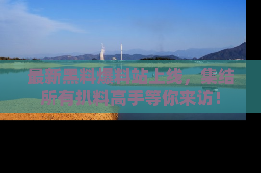 最新黑料爆料站上线，集结所有扒料高手等你来访！